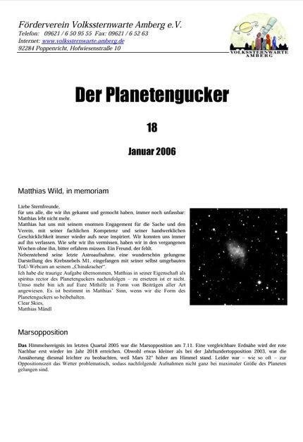 Ausgabe18 "Der Planetengucker"