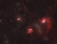 IC 405 Flaming Star mit Umgebung