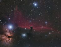 Pferdekopfnebel und Flammennebel