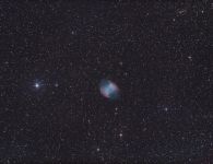 M27 mit Skywatcher 200mm F/5 Newton und Canon EOS 600Da