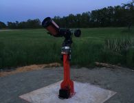 EQ6 mit C8 auf Säule